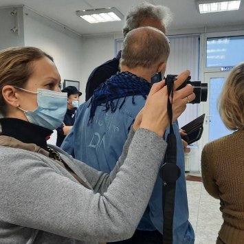 Открытие традиционной международной выставки в Художественной галерее Выставочного центра "Эрмитаж-Выборг" (ул. Димитрова, д.5). 10 декабря 2021 г.