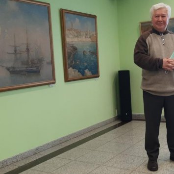 Открытие выставки "Морские истории" художника Сергея Пена. 21 января 2022 г.