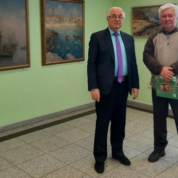 Открытие выставки "Морские истории" художника Сергея Пена. 21 января 2022 г.