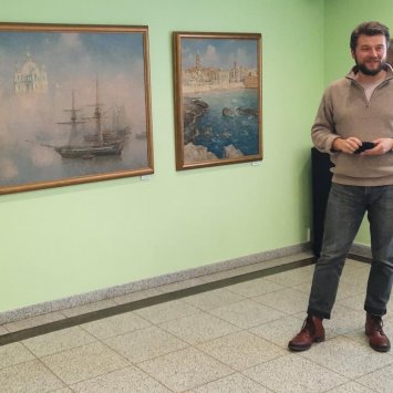 Открытие выставки "Морские истории" художника Сергея Пена. 21 января 2022 г.