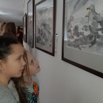 Открытие персональной выставки Ирины Левашевой (г. Москва) "История цвета сакуры". 26 февраля 2019 г. (Фотографии ВЦ "Эрмитаж-Выборг" и Ирины Левашевой)