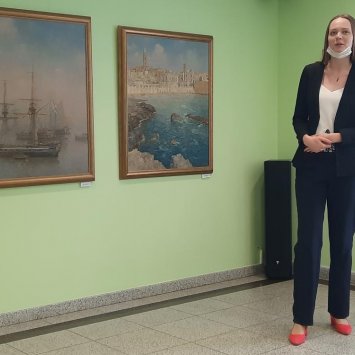 Открытие выставки "Морские истории" художника Сергея Пена. 21 января 2022 г.