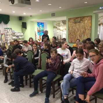  Трансляция записи в "Виртуальном концертном зале" для учеников школы искусств г.Выборга (музыкальная школа). 2 ноября 2019 г.